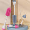 Pink High Quality 3-Piece Bottle & Nipple Cleaning Brushes Set BCP1049B